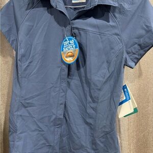 Columbia Women's Blue Short Sleeve Top